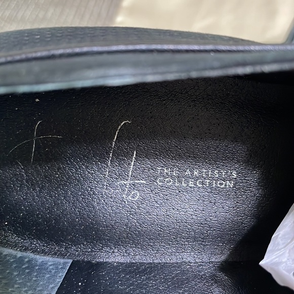 Franco Sarto Artists Collection Black Suede Women Loafers Size 8 - Picture 5 of 8